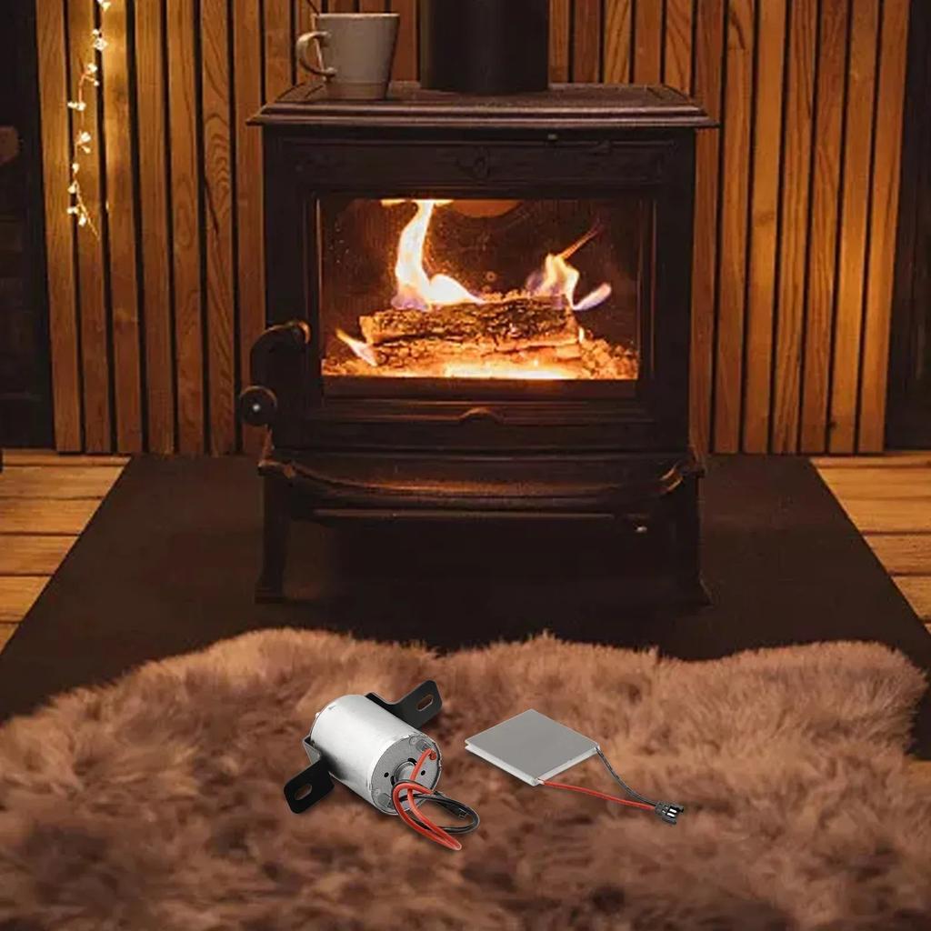 Chimney Stove Fan Power Generation Sheet Room Warming Smooth And Quiet Operation Quiet Operation For Woodlog Burner