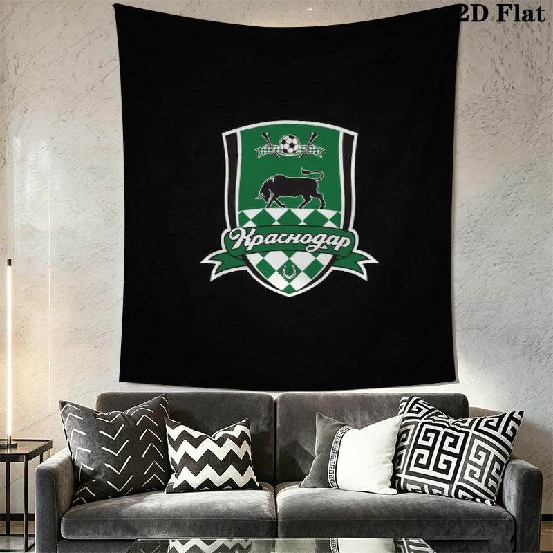 FC Krasnodar Glory Wall Hanging Printed Fabric Blanket Decorative Tapestries for Bedroom Living Room Home Decor