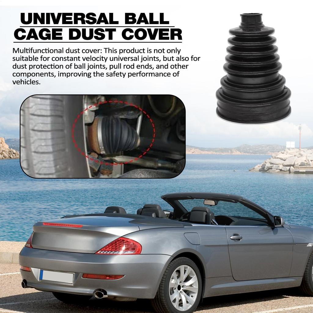 Universal Car CV Boot Kit Constant-Velocity Dust Cover Joint Constant-Velocity Dust Cover Elasticity Drive Anti-Aging Wear