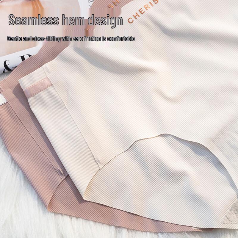 Yu Zhaolin Women's Seamless Mid-Waist Cotton Crotch Briefs 4-Pack