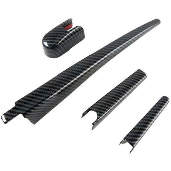 For Subaru Outback -Carbon Fiber Rear Rain Window Wiper Blade Cover Trim