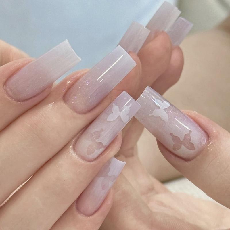 6Pieces Airbrush Nail Stencils Nail Decoration Stickers Set French Designs Hollow Nail Tips Stickers Decals for Womens