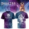 T-shirt Tour Eu 2026 Shakira Tutte le taglie S-5XL Stampa 3D All Over MC1691