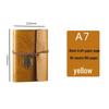 Small Leaf Retro A7 Portable Leather 6-Hole Planner and Journal Notepad