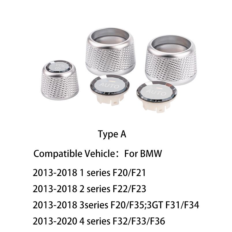

Crystal Car Volume & AC Control Knob Cover For BMW F30 F10 F25 F15 F02 G30 G01 G02 Interior Trim Mouldings Accessories A