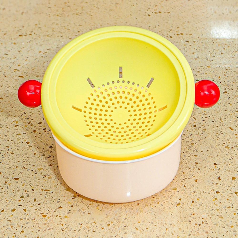 

Stackable Double Layer Drain Basket Double Ball Vegetable Washing Basin for Fruits and Vegetables