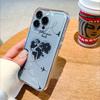 Heart Shaped World Map with Planes Lucency Phone Case for IPhone 14 15 16 13 12 11 17 Pro Max 12 13 Mini Soft Cover