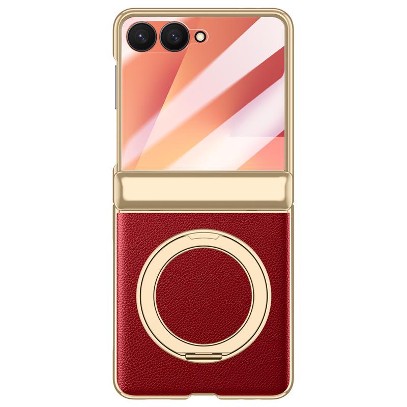 Étui Pliable Samsung ZFlip7 avec Support Anneau Rotatif, Anti-Chute & Protection Magnétique