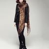 WTEMPO 2PCS All Seasons Leopard-print Silk Scarves Retro Long Shawls Women's Classical Stylish Soft Lightweight Scarves Festivals Special Gifts