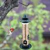 Wild Bird Feeder for Outdoors Hanging Squirrel Proof Tube Bird Feeder Plastic Finch Feeder for Outside Garden Yard Decoration