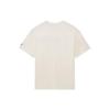 Li Ning Letter Logo Print Loose Short Sleeve T-Shirt Unisex Tops Off-White AHSS163-2