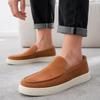 Summer Men's Casual Shoes Comfortable Platform Designer Loafers For Men Moccasins Breathable Slip-on Shoes Man Flat Office Shoes