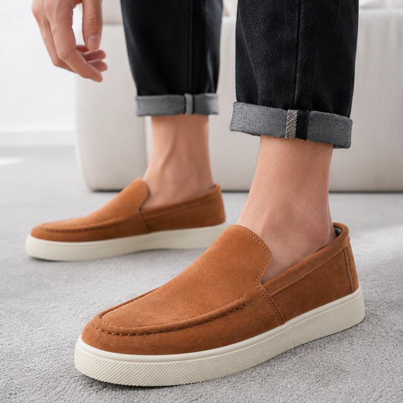 Summer Men's Casual Shoes Comfortable Platform Designer Loafers For Men Moccasins Breathable Slip-on Shoes Man Flat Office Shoes