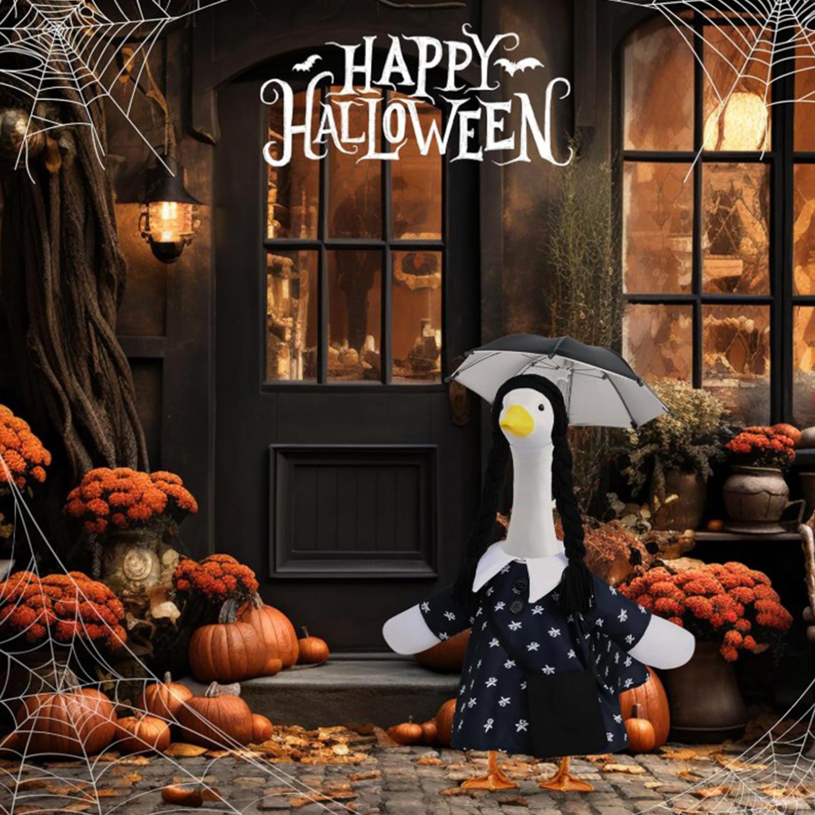 

Хэллоуинский наряд для крыльца подходит для статуи, милое и забавное черное платье, одежда для декора крыльца, двора и патио One Size