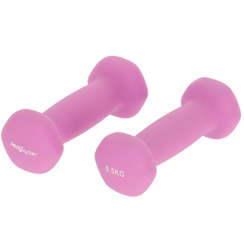 Dumbbells 2x0.5kg for exercises - neoprene weights