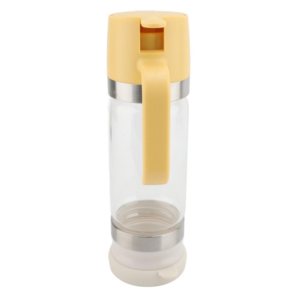 Honey Dispenser 350ml Clear Glass Syrup Dispenser with Handle Prevent Dripping Honey Container for Coffee Shops Restaurants Home