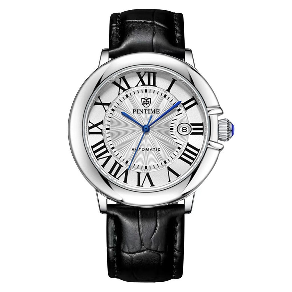Blauer Ballon Paar Uhr Vollautomatische Mechanische Uhr Business High-End Edelstahl Herren- und Damenuhr Wasserdicht