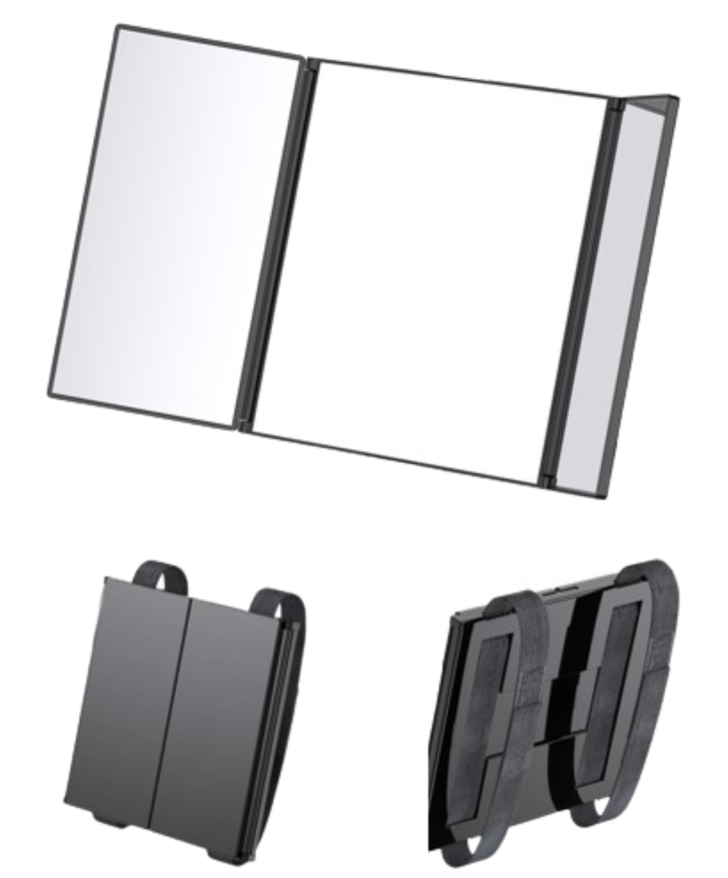 

Crystal Craft Sun Visor Mirror Vanity Mirror for Car Aftermarket Triple Mirror Makeup Mirror for Passenger and Driver Sides -