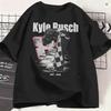 Kyle Busch 100 Cotton TShirt For Unisexs Summer Funny T Shirts ONeck Leisure Tee Shirt Big Size Hot Sale Tops