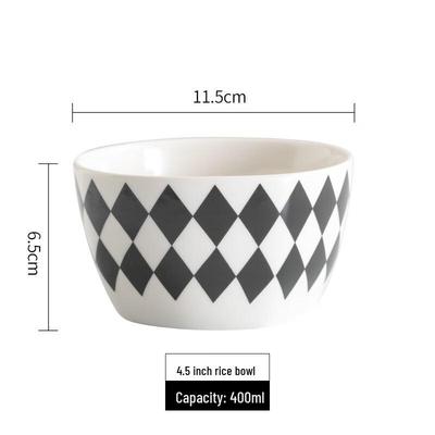 Yuyi Angel Modern Rhombus Ceramic Tableware Set