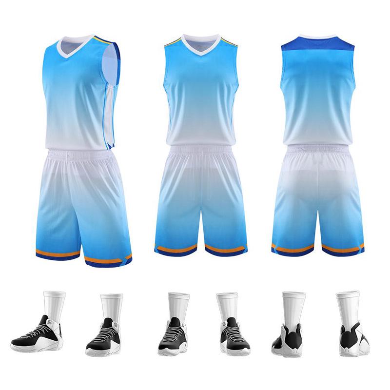 Customizable Men's and Women's Breathable Basketball Training Camp Jersey & Shorts Set