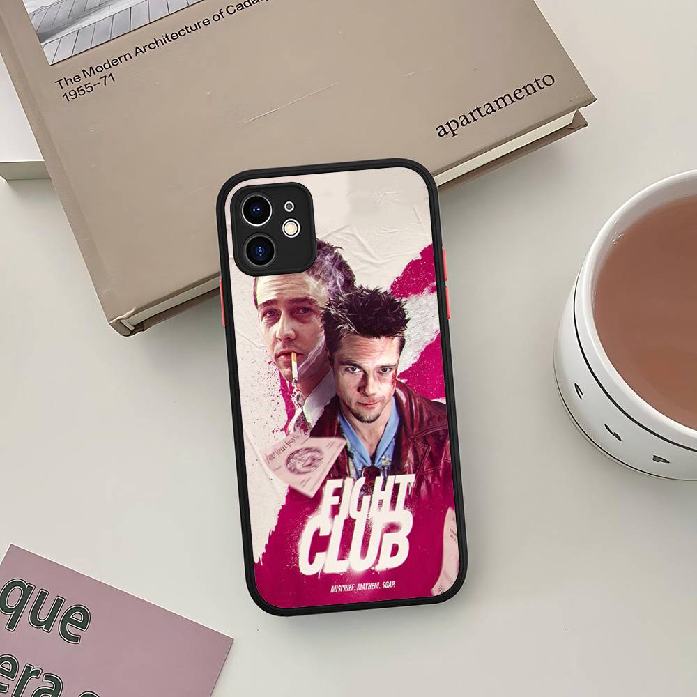 Classic Movie F-fight C-club Phone Case For IPhone 16 15 14 13 12 11 Pro Max 7 8 6 6s Plus Matte Cover