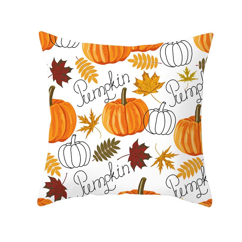 New Thanksgiving Pillow Cover Thanksgiving Harvest Pumpkin Home Cushion Cover