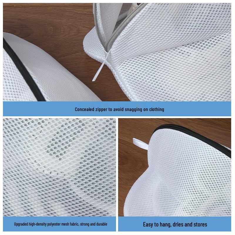 Machine Washable Polyester Shoe Washing Bag – Anti-Deformation Protective Design for Easy Shoe Cleaning