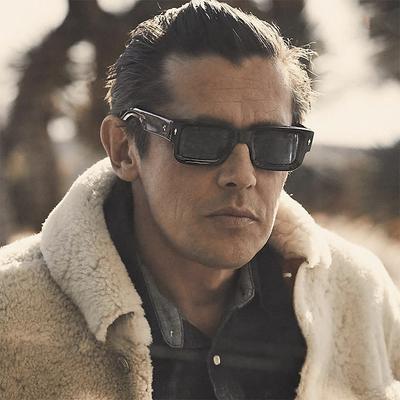 Retro Box Sonnenbrille Herren High-End Retro Sonnenbrille Herren Trendy Sonnenbrille