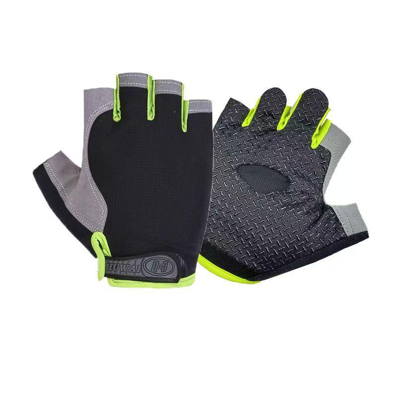 Unisex Non-Slip Half-Finger Workout Gloves - Ideal for Pull-ups, Cycling, and Preventing Calluses