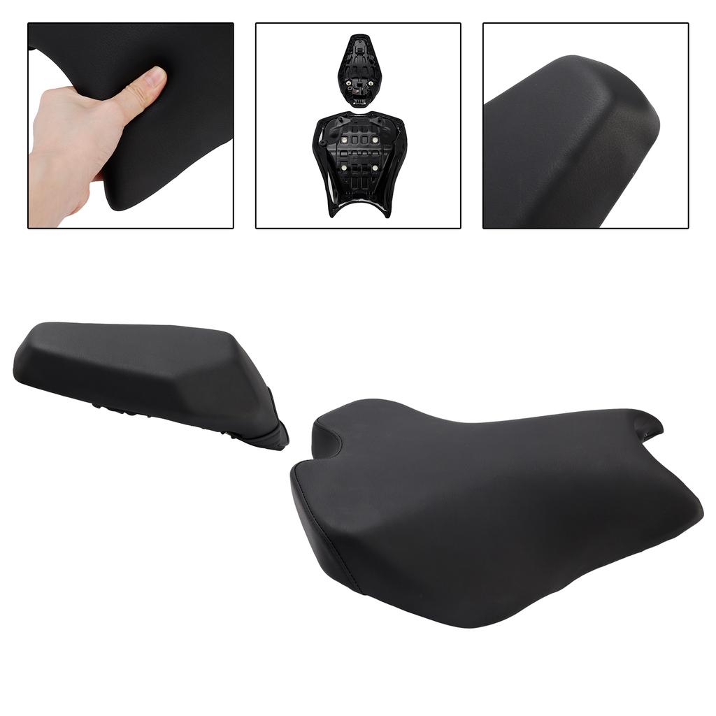 Front&Rear Seat Thickened Cushion Pu Black Fit For Kawasaki Ninja Z900 2025