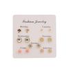 2021 Gouden Geometrische Stud Oorbellen Set: Modieuze & Elegante Dames Sieraden (7 paar)