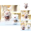 Plush Teddy Bear Keychain Cute Doll Gift For Girls And Bag Decor