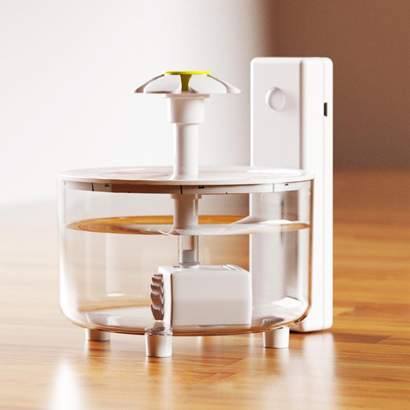 Cordless Cat Water Fountain Cat Fountains For Drinking 53Oz/1.5L Water Feeder Quiet Large Capacity With Motion Sensor For Indoor