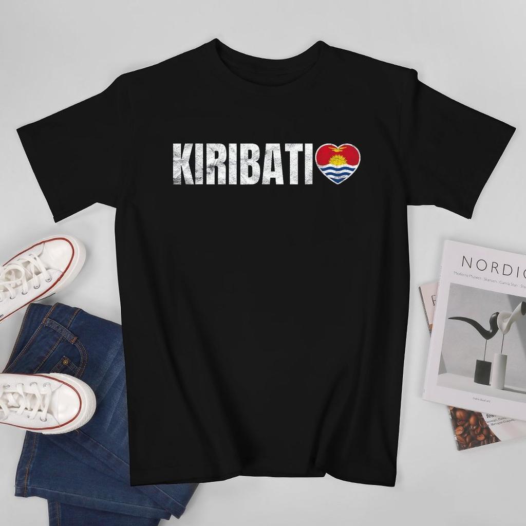 Unisex Tshirt Kiribati Flag Cool Fans T Shirt Unisexs Tee 100 Cotton Xs5xl Oneck Tshirt Fashion Short Sleeve