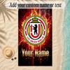 Strandtuch Union Berlin FC Benutzerdefinierter Name Text Personalisierbares Weiches Handtuch für Strand Pool Innenbereich Heimdekoration Geschenk