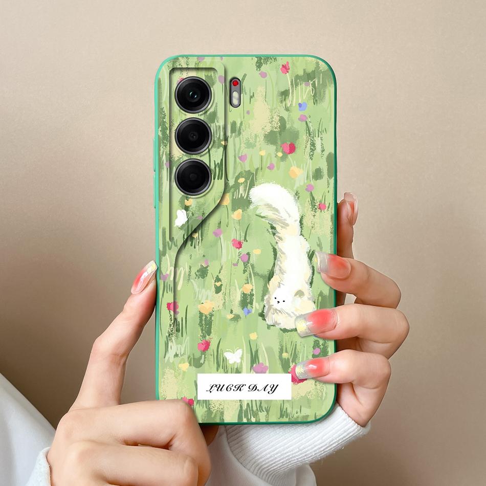 For Tecno Camon 40 Pro Phone Case Cute Animals Soft Back Cover Liquid Silicone Phone Shell For Camon40 Pro 4G 5G Anti Drop Funda
