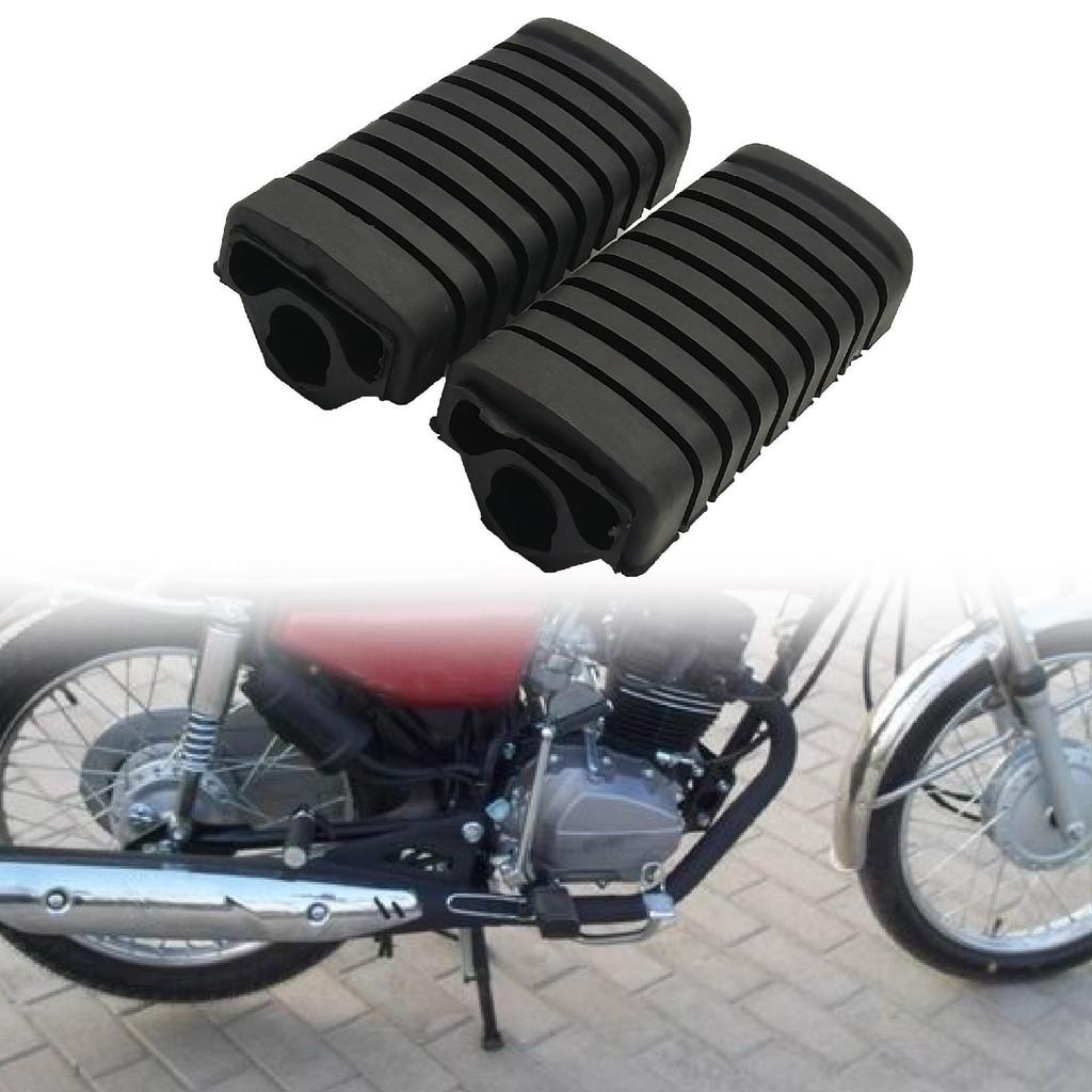 Motorcycle Footpegs Cover Premium Foot Rest Shell for EN125 Dy110 Dy100 Black