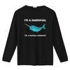 Funny I Am A Narwhal In Human Costume Fish Sea Ocean T Shirt  Vintage Washed Casual Soft Stretched Comfortable Breathable