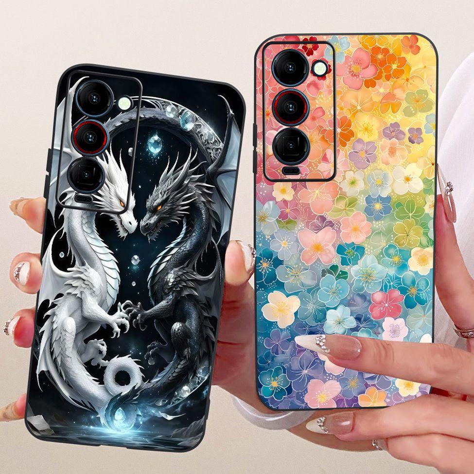 Handyhülle Für Tecno Camon 18P Hülle CH7 Süße Katze Mode Lustig Bemalt Fundas Für Tecno Camon 18P Gehäuse