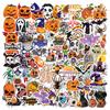 100 Pieces Halloween Pumpkin, Scary Stickers, Cake Stickers For Tableware, Notebook, Luggagen