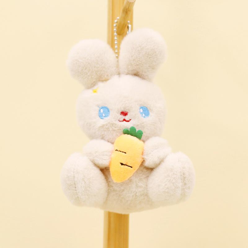 

Морковь Зайчик Обнимаемый Плюшевый Брелок 12см Милый Кролик Плюшевый Шарм для Сумки Light Brown Carrot