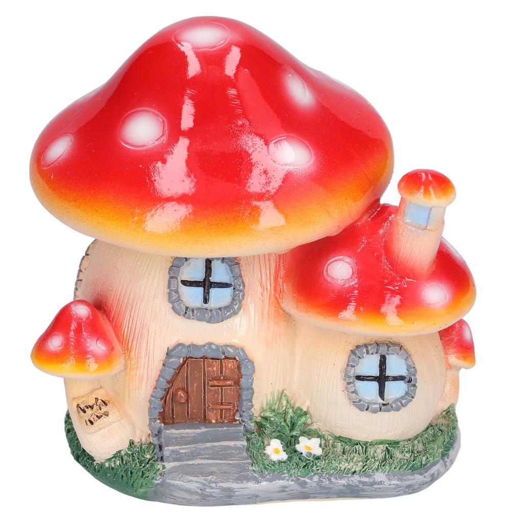 Small Mushroom House Decoration Moss Micro Landscape Decorations Bonsai Mushroom Sculpture Resin Crafts