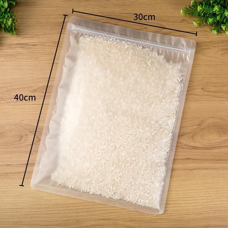 Frosted Transparent Plastic Bag Waterproof Flat Bottomed Self Sealing Pouchs Used for Jewelry Mobile Phone Accessories Candy Snacks Tea Storage Bags