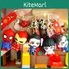 Adorable Cartoon Spiderman Couple Keychain Rubber Key Accessories
