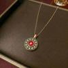 Women's Fashion Necklace & Bracelet Set: Flower Pendant, Diamond Bauhinia Earrings