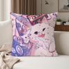 Cute Dreamy Cat Kkiera Pillow Case Suitable For Bedrooms Living Rooms Cars Home Decoration