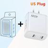 40W Dual PD Type-C Fast Charger for Mobile Phones - Travel-Friendly Charger Head
