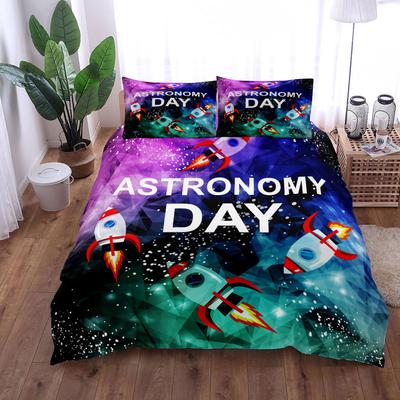 Set Copripiumino Giorno dell'Astronomia King Queen Matrimoniale Singolo Grande Singolo Set Biancheria da Letto