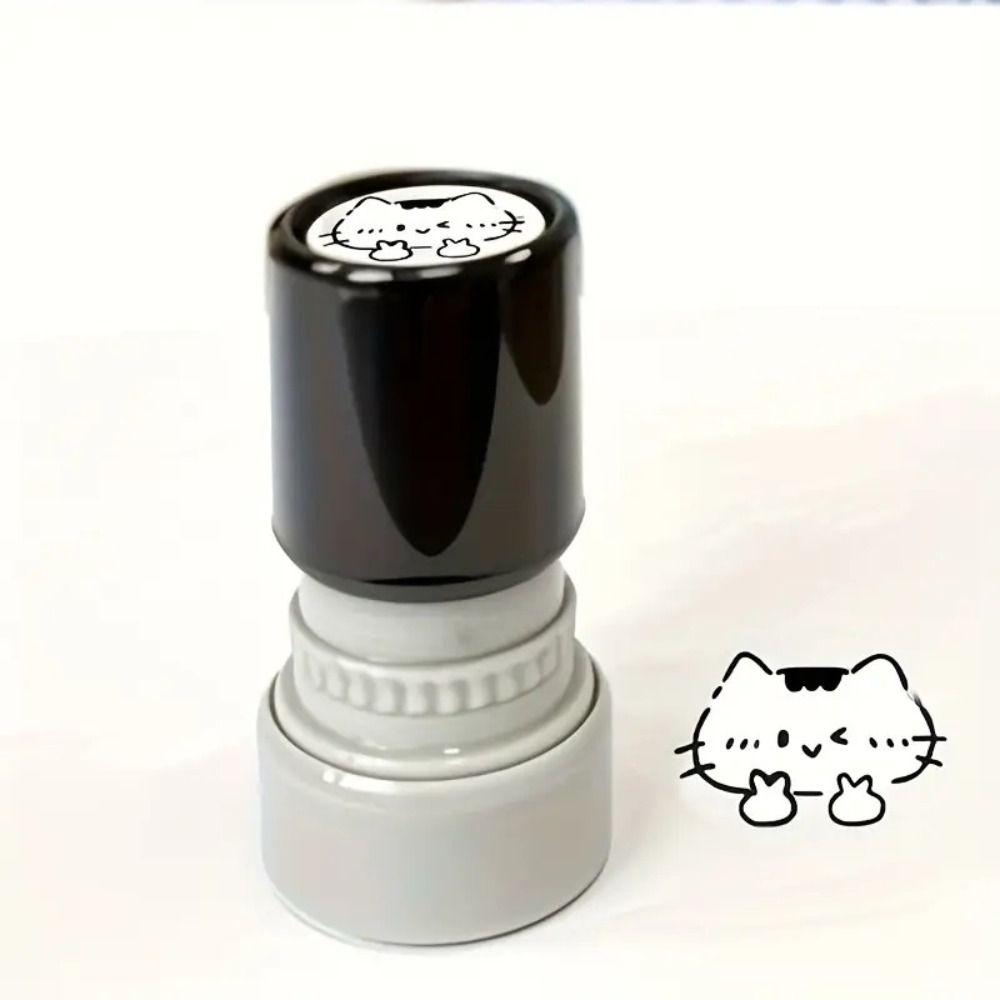 11Styles Black Cat Stamp Cat Designs Cartoon Stamps Durable Kitten Stamp Journal Decoration